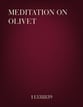 Meditation on Olivet Organ sheet music cover
